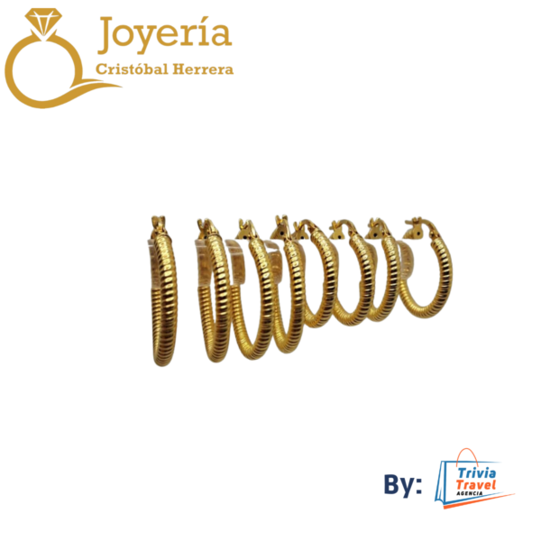 Aretes 10K original Nuevo