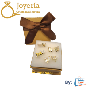 Arete pegados 10K Originales Nuevos