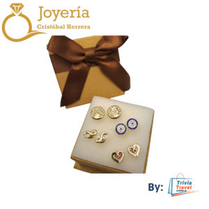 Arete pegados 10K Originales Nuevos