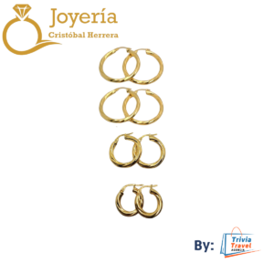 Aretes 10K original Nuevo