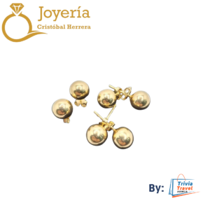 Aretes Dormilonas de10K original Nuevo #4
